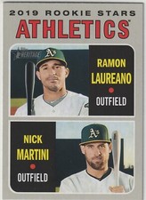 2019 Topps Heritage - RAMON LAUREANO NICK MARTINI - ROOKIE STARS #21 - (A)