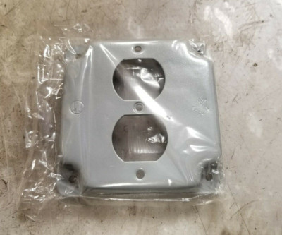 NEW MULBERRY DUPLEX COVER SQUARE SURFACE COVER RAISED 4'' STEEL 11402