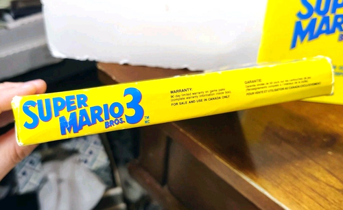 SUPER MARIO BROS. 3 NES ORIGINAL NINTENDO BOX & MANUAL AUTHENTIC MATTEL CANADA - Picture 5 of 14