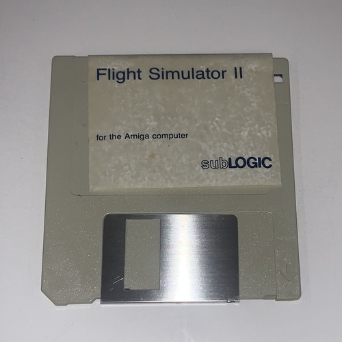FLIGHT SIMULATOR II 2 Big Box 1986 SubLogic Commodore AMIGA Preowned RARE - Picture 4 of 11
