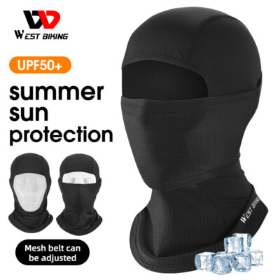 Radfahren Sport Balaclava Eis Seide Gesichtsmaske Helm Liner Hut Kopfbedeckung