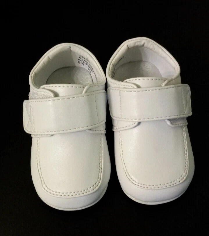 Nuevo Regalo Bebé Niño Cristiano/Boda Vacaciones Navidad Blanco Zapatos Talla; 1(6-12M) Foto 4 de 4