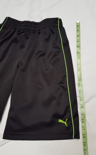 Youth Boys Puma Athletic Shorts Size Large Black/Neon GUC - Picture 7 of 7