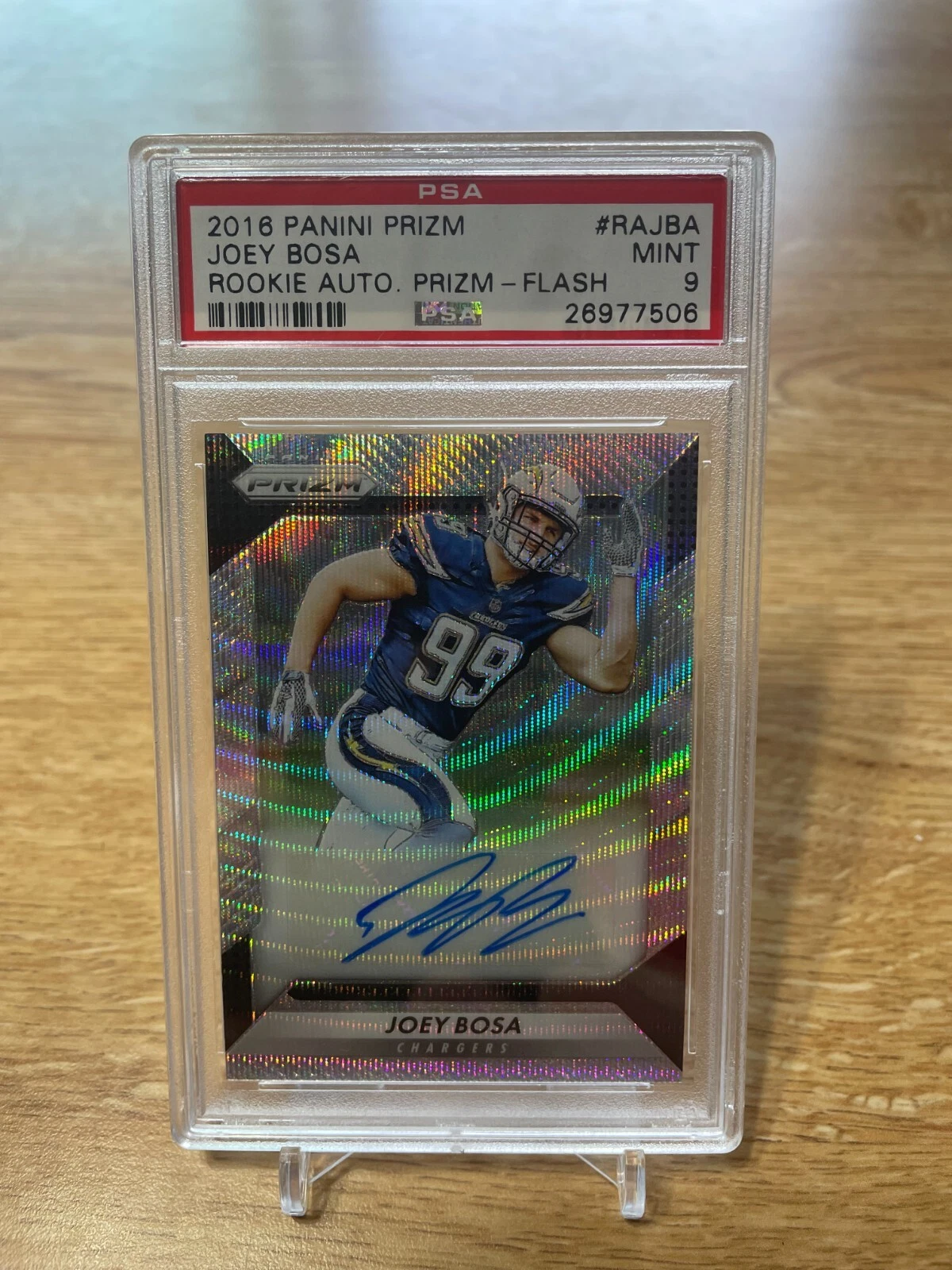 Joey Bosa Panini Prizm Rookie Autograph Prizm #RAJBA Flash