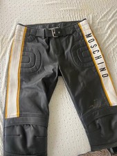 Moschino Leather Biker Pants SS/2018 SZ 32, Amazing condition, Tags included.