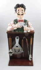 Vtg Apco Bartender Ceramic and Wood Bar Tools Display 16" Tall Set Accessories