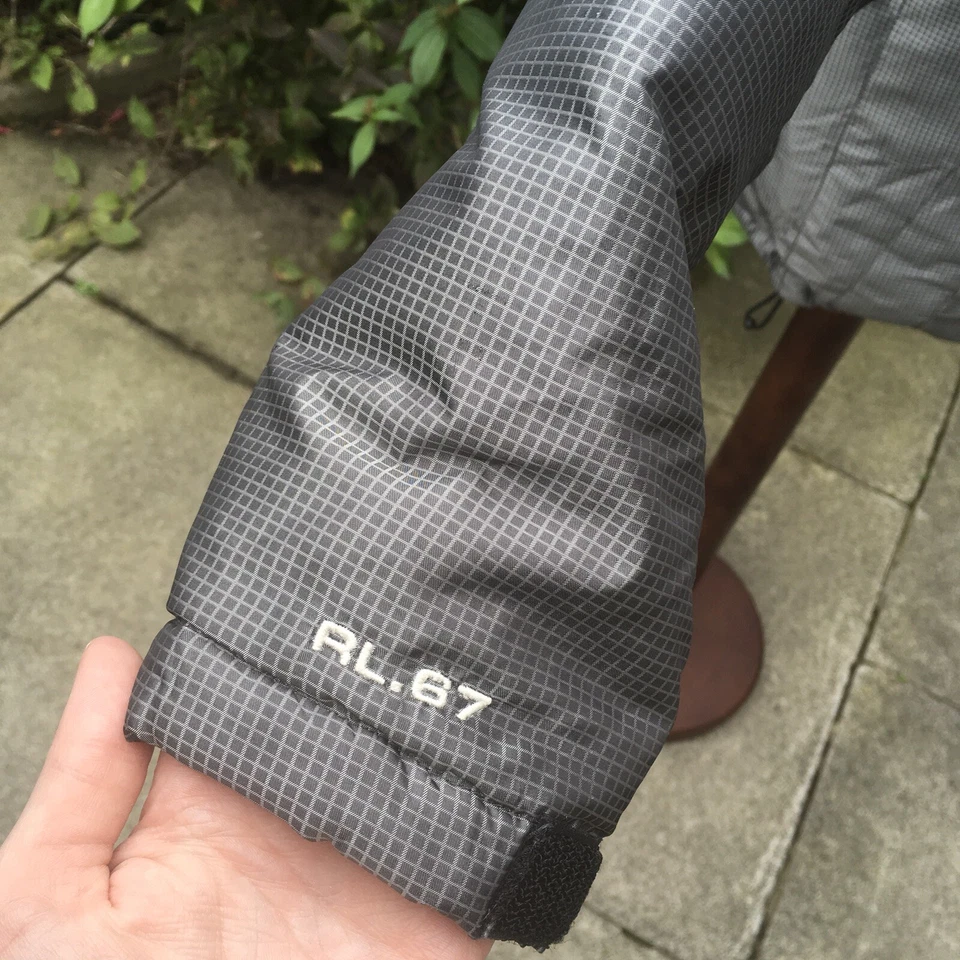 Ralph Lauren Polo Jeans Deletrear Puffer Puffa Burbuja Chaqueta Abrigo Mujer Gris M Foto 3 de 4