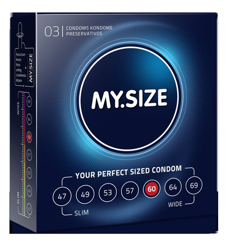 My Size Condom Vegan Condoms Pack Of 3 Units Contraceptive Safe Sex Wide Slim - Picture 4 of 6