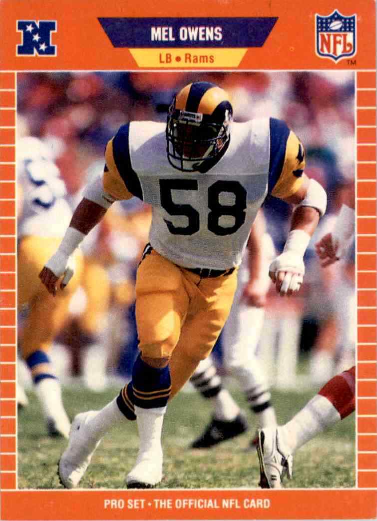 ロウン　ペンカペ　トレカ 1989 NFL Pro Set Mel Owens Los Angeles Rams #206 | eBay