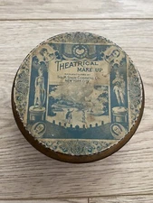 FULL- M. Stein Cosmetic Co. Theatrical Makeup Alpine Face Powder Tin (Very Nice)