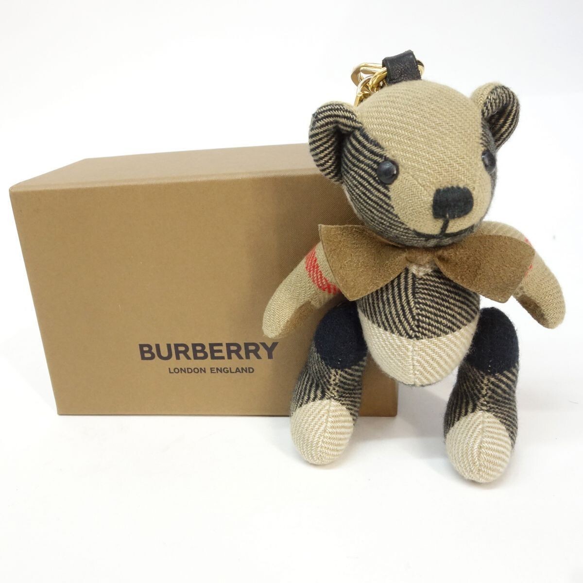 Burberry Thomas Bear Bag Charm Keyring check fashion goods