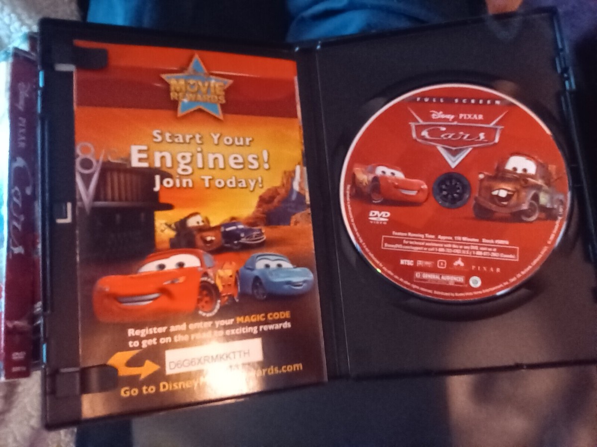 Cars DVD | Disney Pixar Full Screen. ALL TESTED.. WITH