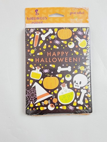 8 PK Halloween Greeting Card Party Invitation Thank You Envelope - You Pick Pack - Picture 20 of 33
