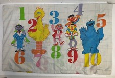 Sesame Street 123 Numbers Standard Size Vintage Pillowcase By Stevens