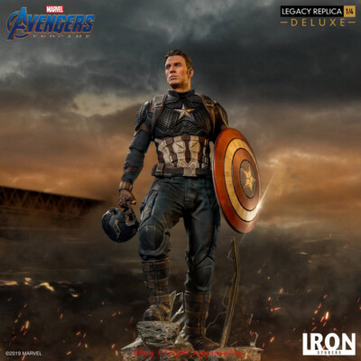 Iron Studios 1/4 Captain America DX Ver. Resin Statue