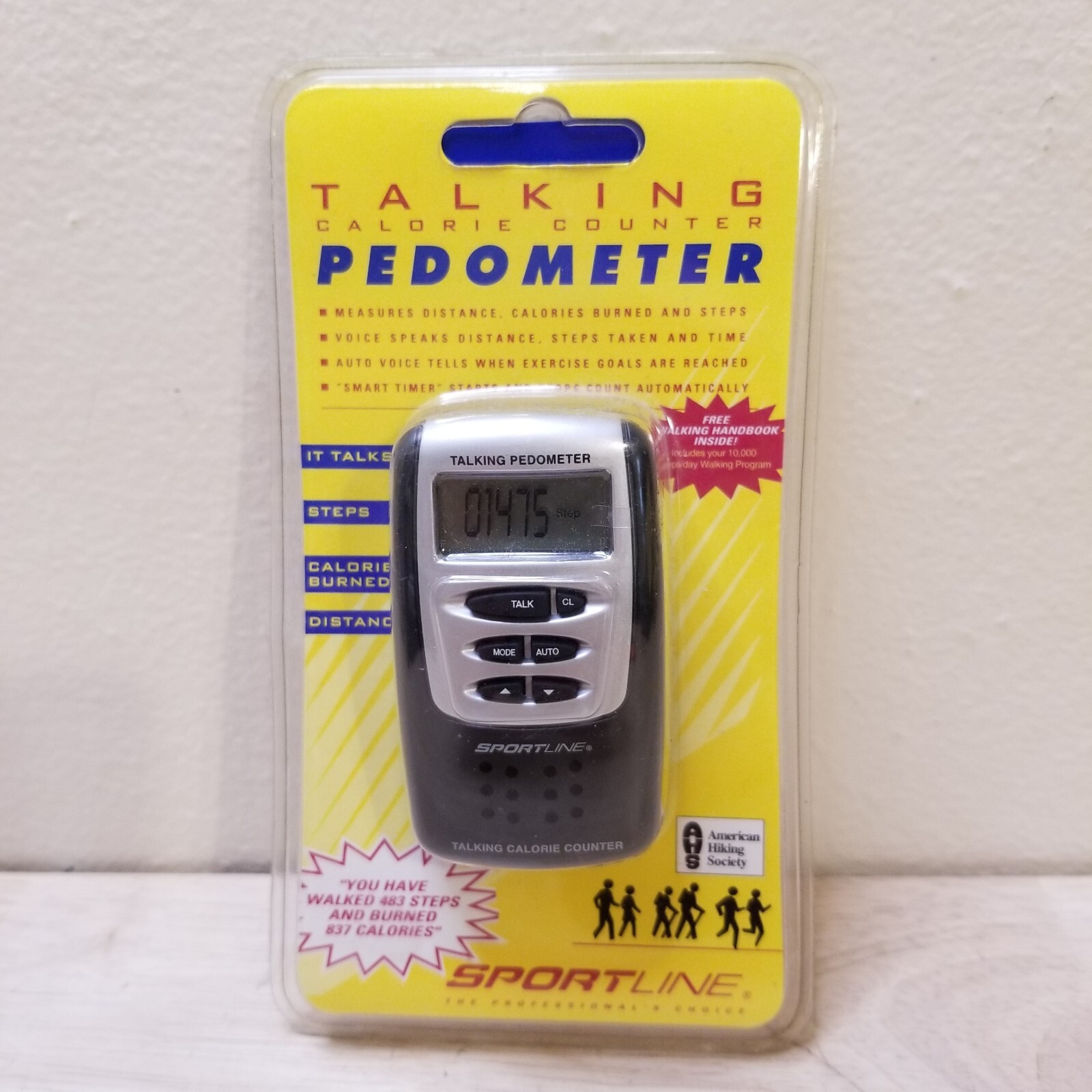 Sportline Go Walking Talking Calorie Counterand Pedometer, New! eBay