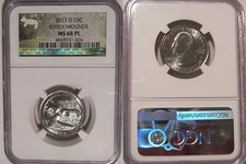 2017 D Effigy Mounds Quarter 25c NGC MS 68 PL PROOFLIKE