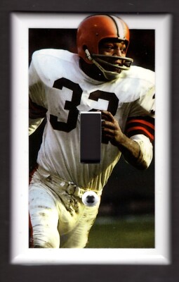 JIM BROWN LIGHT SWITCH PLATE CLEVELAND BROWNS