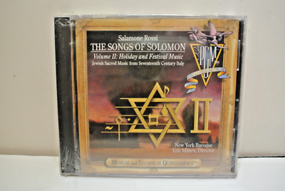24 BIT Songs of Solomon Vol 2 -Salamone Rossi CD - Sacred Jewish Music *NEW*