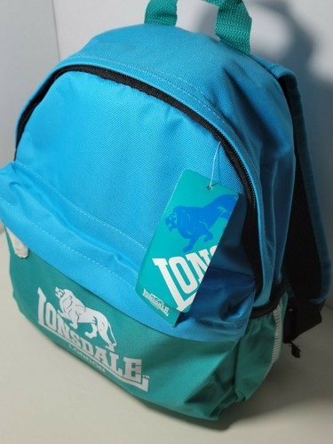"NUEVO Mini Mochila/Bolso Deportivo Lonsdale London 12" Azul Azul - Imagen 8 de 8