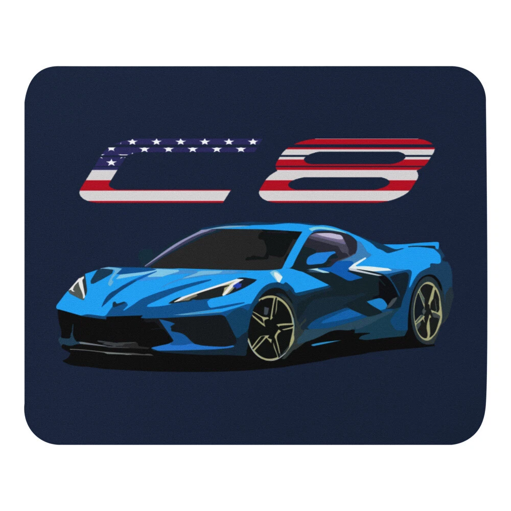 Tapis de souris patriotique C8 bleu rapide 2021 2022