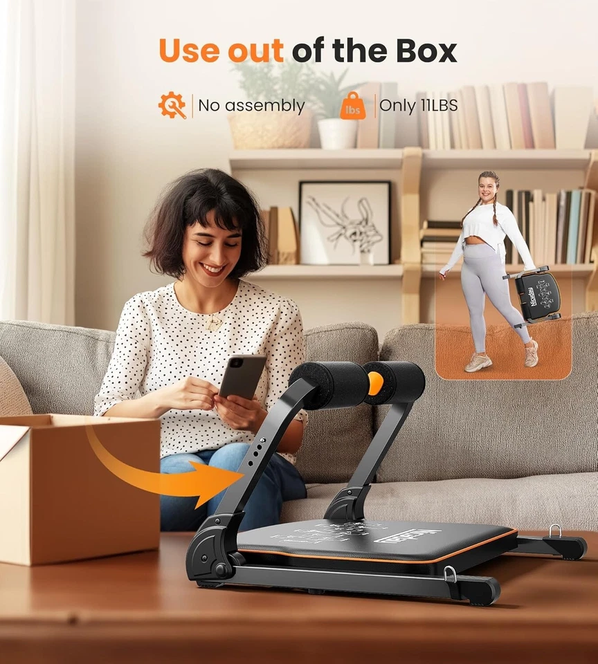 Ab Machine for Stomach Workout Ab Crunch Machine with 3 Adjustable Resistance - Image 4 of 4