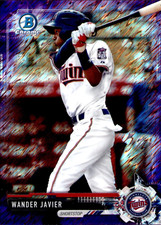 2017 Bowman Chrome Prospects Wander Javier Purple Shimmer Refractor #BCP242