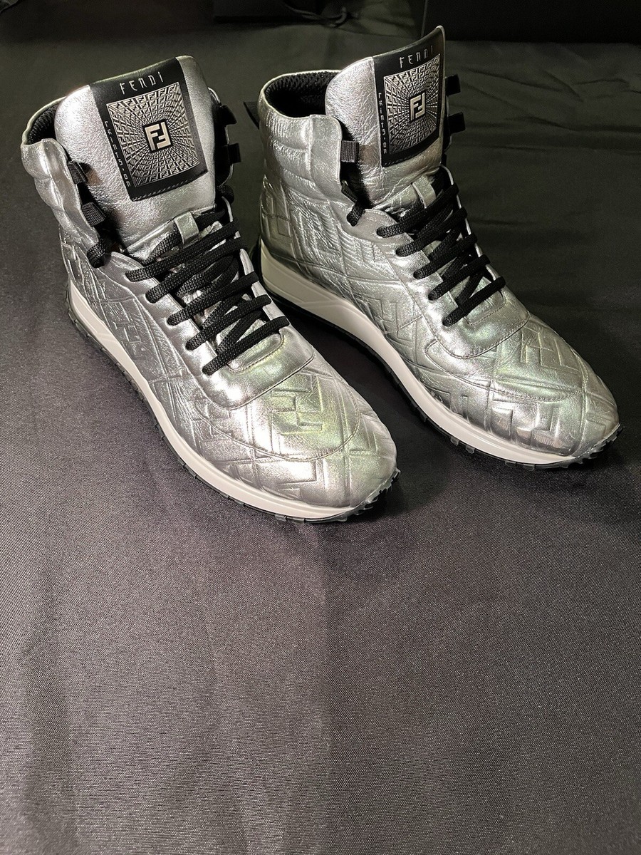 RARE FENDI PRINTS ON NICKI MINAJ TYPE MENS FF 9 SHOES US 10