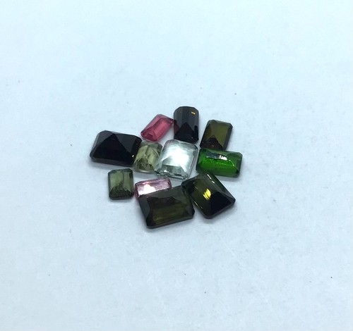 Multi Tourmaline Octagon Natural Cut Loose Gemstone For Making All Type Jewelry - Picture 5 of 12