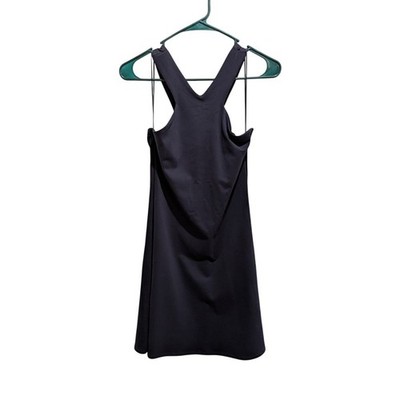 Susana Monaco Midnight Solid V-Neck Strappy Sleeveless Jersey Mini Dress S