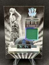 2023-24 Panini Noir Dirk Nowitzki Box Office Memorabilia #BOM-DIR /99 Mavericks