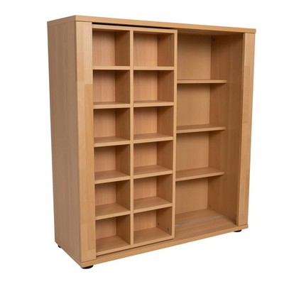 CD-Schieberegal ''Siro'' Type 50 CD Regal Bücherregal Standregal Holz Buche