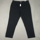 Banana Republic Pants Mens 36x28 Black Seersucker Athletic Fit Tapered