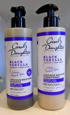 Carol's Daughter Black Vanilla Luscious Moisture Shampoo Conditioner 12 oz SET