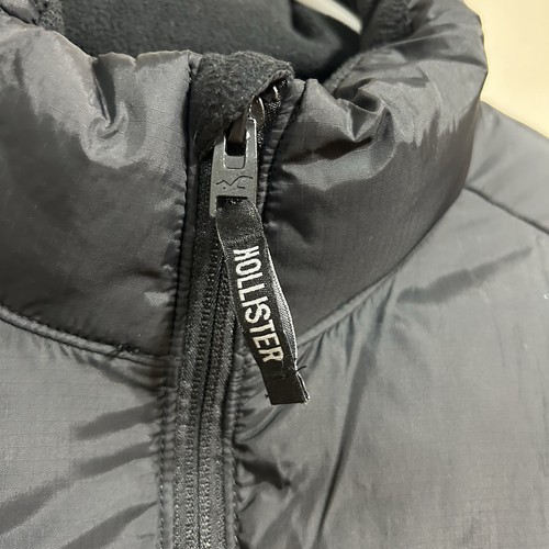 Hollister Ultimate Puffer Collection Men's Black Vest Water Resistant Size Large - Picture 4 of 10