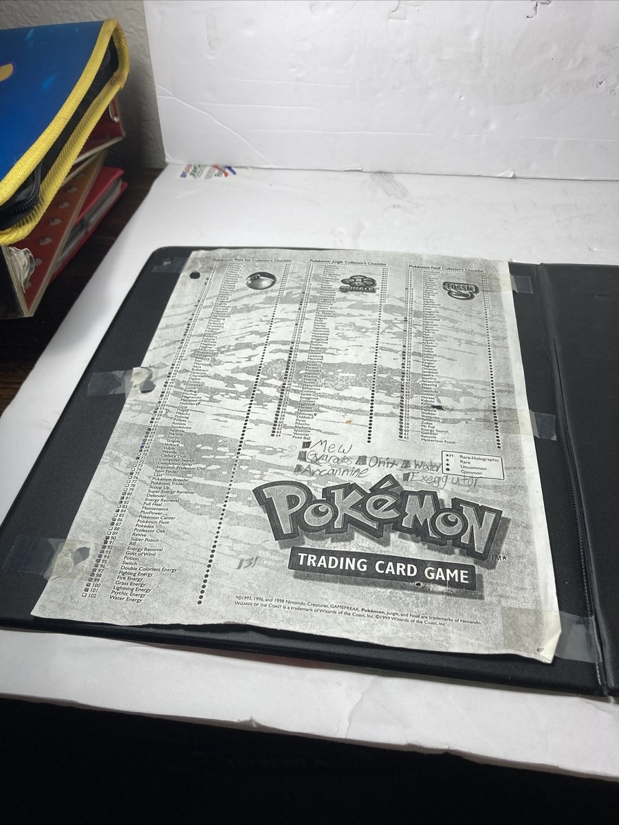 Vintage 1999 Pokemon Trading Card Wizards of the Coast Ultra Pro 3