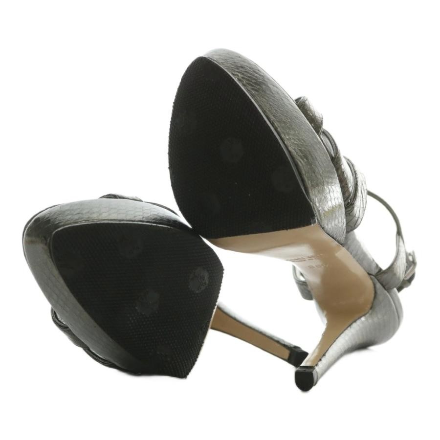 Miu Miu Python Leather Open Toe High Heel Sandals… - image 6