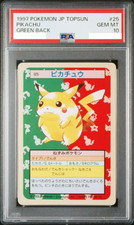Pikachu [Green Back] #25 Prices | Pokemon Japanese Topsun