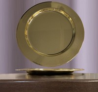 Deko Tablett ø 30 Cm Serviertablett Metall Kerzentablett Deko Schale Modern
