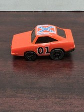 Vintage 1980 Dukes of Hazzard General Lee Wind-Up Toy Car Warner Bros - WORKS