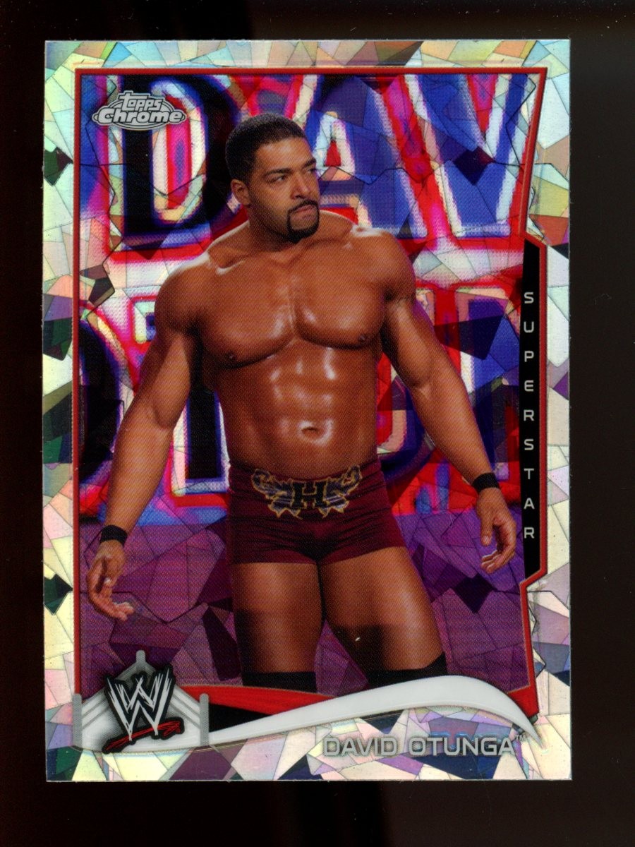 2014 Topps Chrome WWE Atomic Refractor David Otunga #15