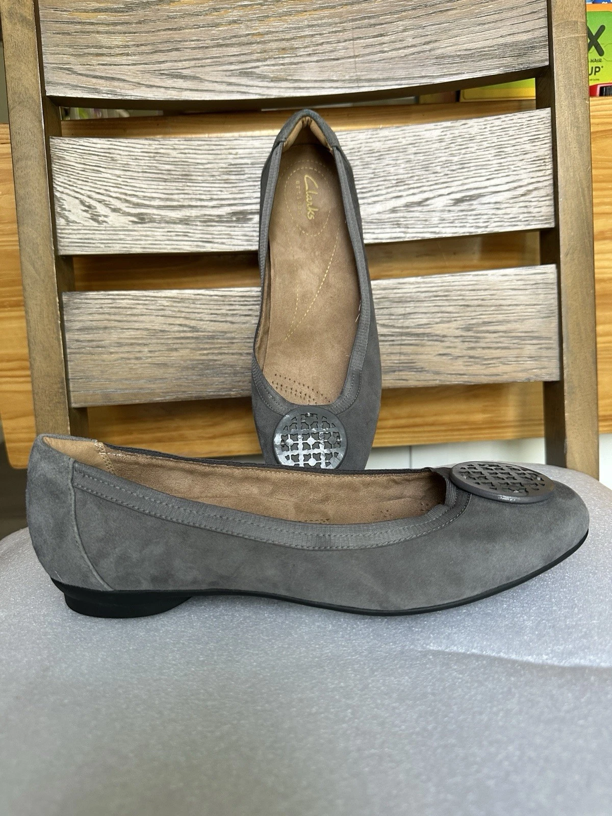 Ballerine Clarks donna Candra Blush grigio taglia 8 5