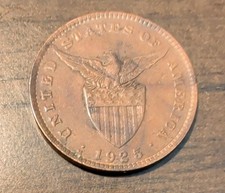1925 Philippines 1 Centavo,