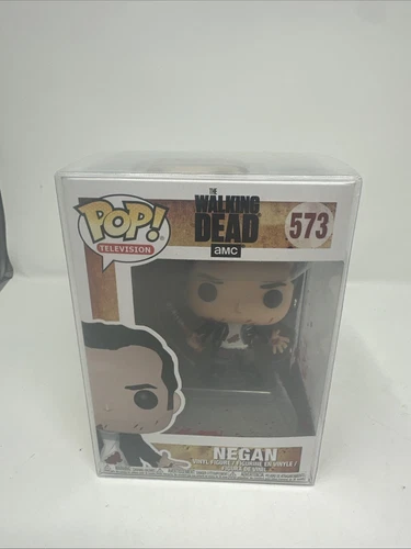 Funko Negan Bloody Pop The Walking Dead TWD Rare Vaulted #573 with Protector