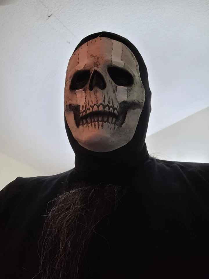 Call Of Duty Ghosts 骷髅头面具罩 COD Cosplay LARP 手工制作风格 2 Lifel — 第 2/4 张图片