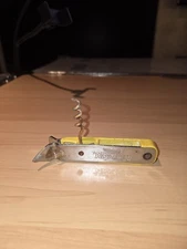 Vintage Vaughan's TAP BOY Yellow Bottle Can Opener with Corkscrew Chicago USA