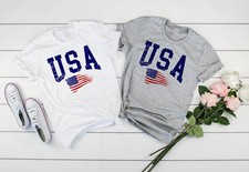 American Flag Shirt Patriotic T-Shirts July 4th Shirts USA Flag Family