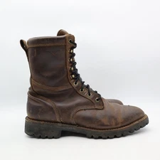 Danner Boots Mens 11 EE 10" Longhorn Roper GTX Brown Leather GoreTex Hiking Work