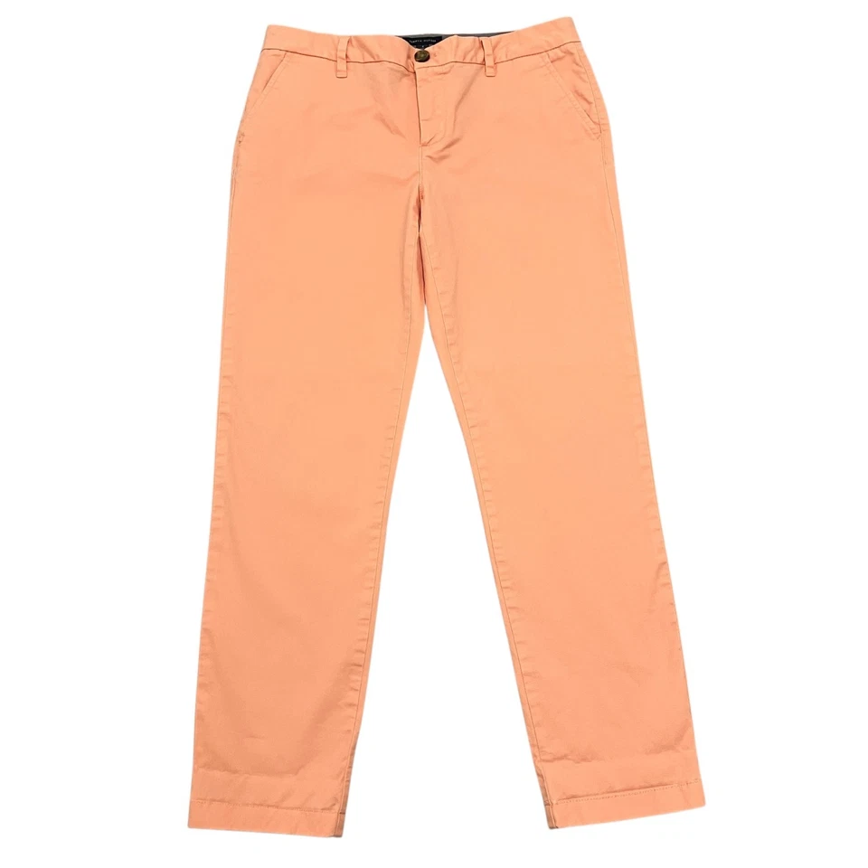 Tommy Hilfiger Chino Trousers Pink Womens 32W 28L Ankle Fit Stretch Cotton