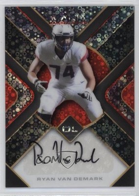 2022 Mania American Football Triangle Scribbles /10 Ryan Van Demark Auto 16wc